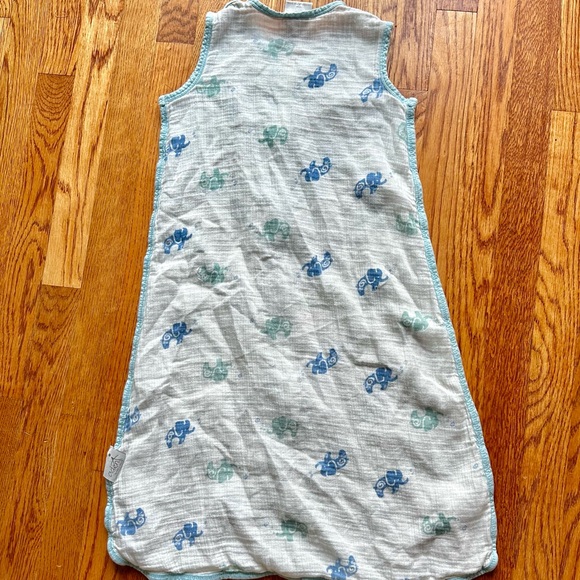 aden + anais Kids Sleep Sack with Blue Trim - Picture 4 of 4